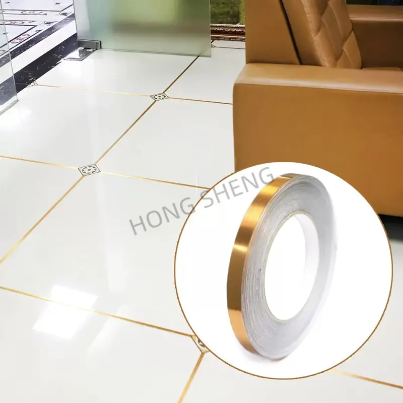 papel de parede 3d autoadesivo adesivos para parede decoração para casa 50m ouro preto auto-adesivo telha adesivos fita piso impermeável lacuna de parede vedação tira telha beleza costura adesivo casa decoratio