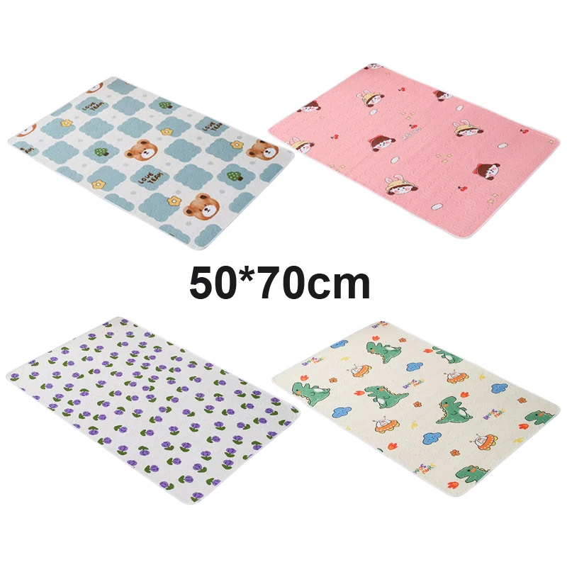 Wasserdichte Wickelauflage für Neugeborene, Bären-Wickelauflage für Kinderbett, Kinderwagen, tragbar, für Kleinkinder, Babywindelwechsler, 50 x 70 cm