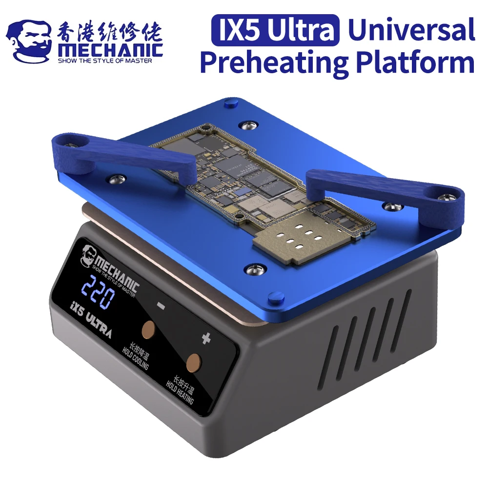 MECHANIC IX5 Ultra Universal Vorwärmen Layering Plattform für Motherboard Layering Zinn Pflanzung Kleber Entfernung Heiztisch Werkzeug