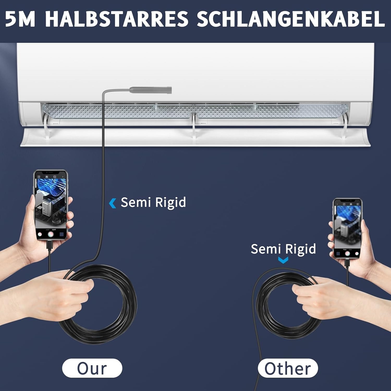 IOS Android эндоскопическая камера 8 мм с одним/двойным объективом автомобильный бороскоп камера для осмотра для Apple Iphone IOS смартфон