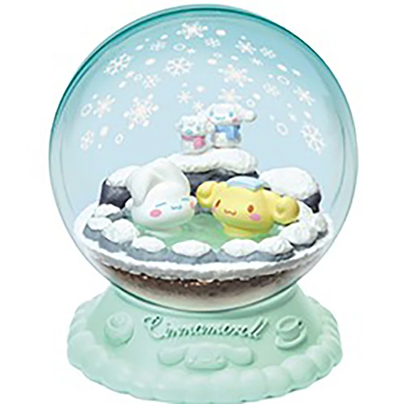 RE-MENT Candy Toy Miniature Scene Display Sanrio Character Cinnamoroll Glass Container Happy Time Action Figure Table Decoration