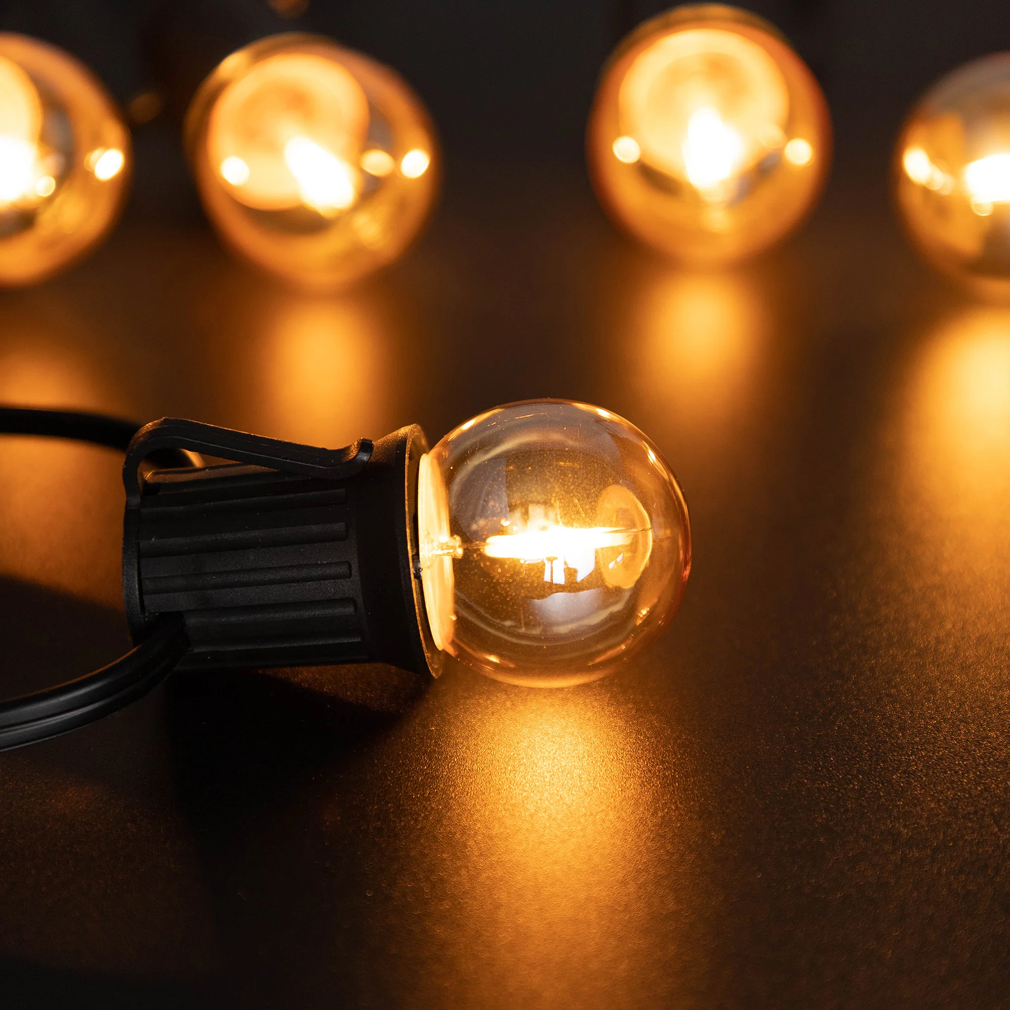 Vintage Globe Light Bulb G40 1W Equal to 10 Watts Led Filament Bulb 2200K Warm White 220V Gold Tint Glass E27 Base Dimmable Lamp