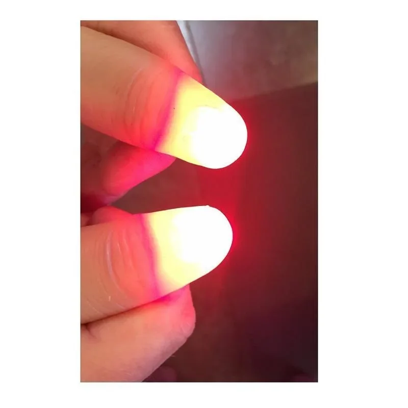 2/4/6 pezzi Magic Light Up Dita Dita LED Trucchi Puntelli per pollice Natale Festival di Natale Festa Novità Giocattoli divertenti