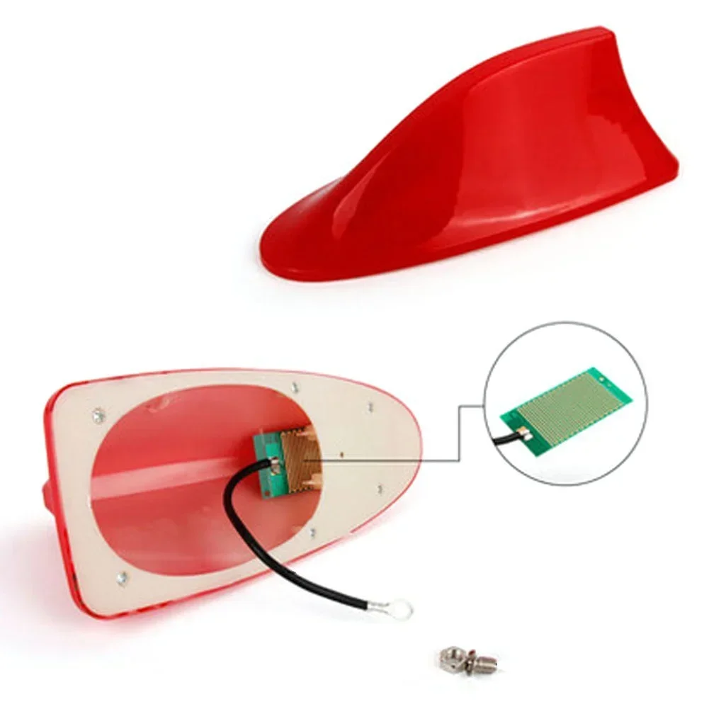 Radio de coche con forma de aleta de tiburón, antena de tiburón para coche, diseño de señal FM de Radio para todas las antenas de automóviles, piezas de repuesto de estilo Exterior de coche