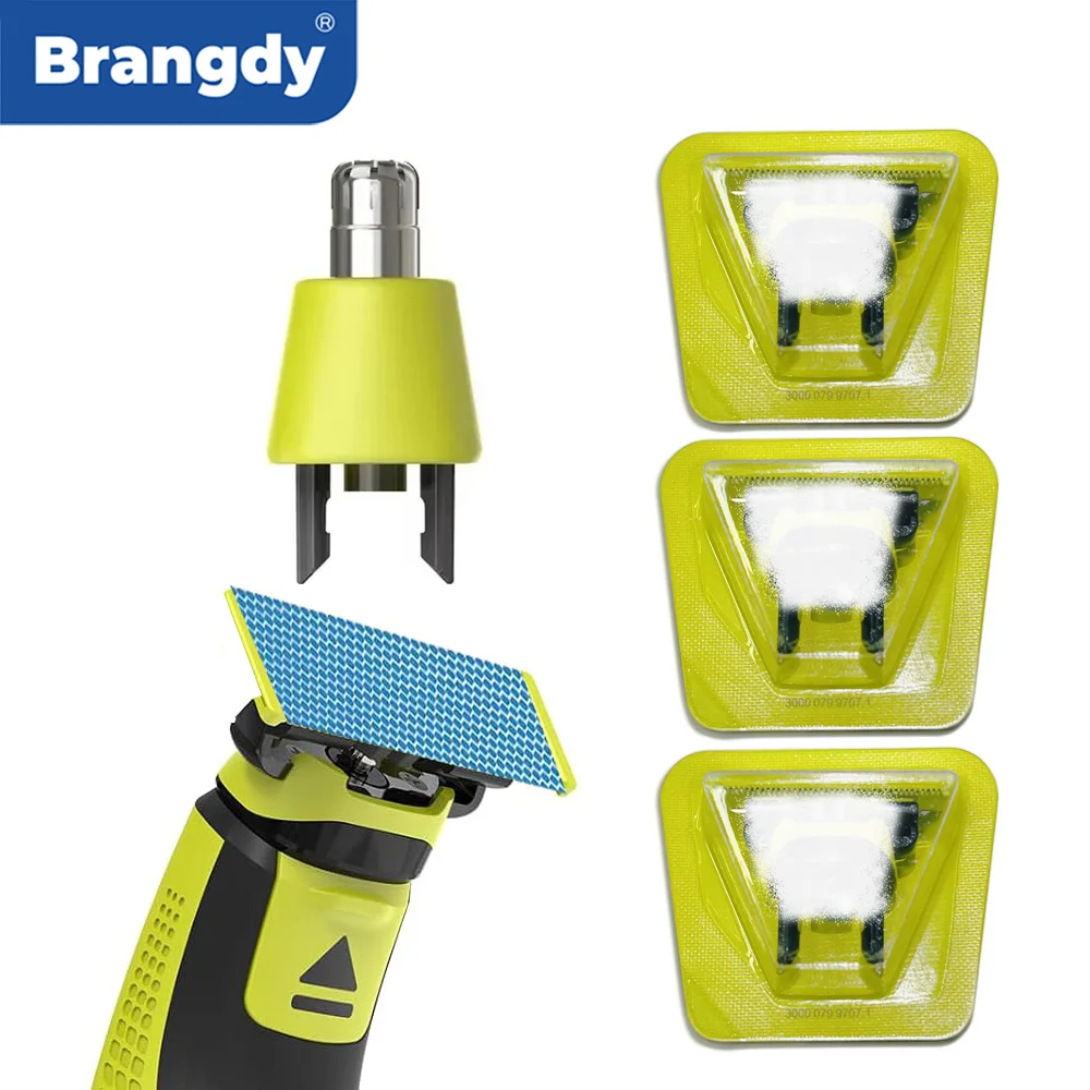 Brangdy Scheerapparaat Vervangingsset Geschikt voor One Blade QP2520 QP2630 QP6510 QP6520 QP6530 Elektrische Baardtrimmer Vervanging Messen