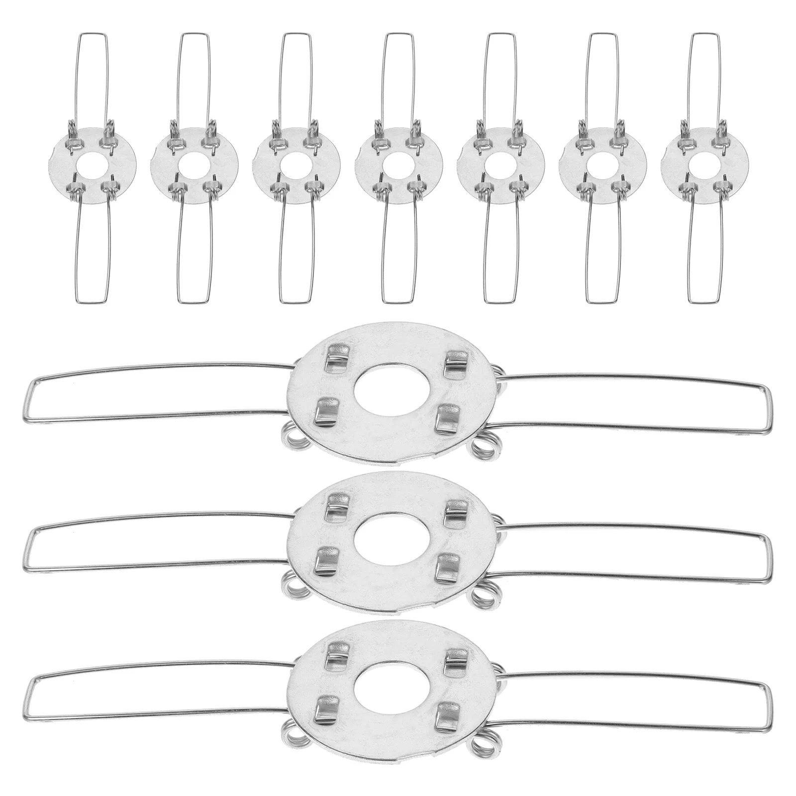 10 Stuks Lamp Houder Veerclip Vorm Gespen Beugel Adapter Lampenkap Klemmen Gegalvaniseerd Ijzer Diy Voor