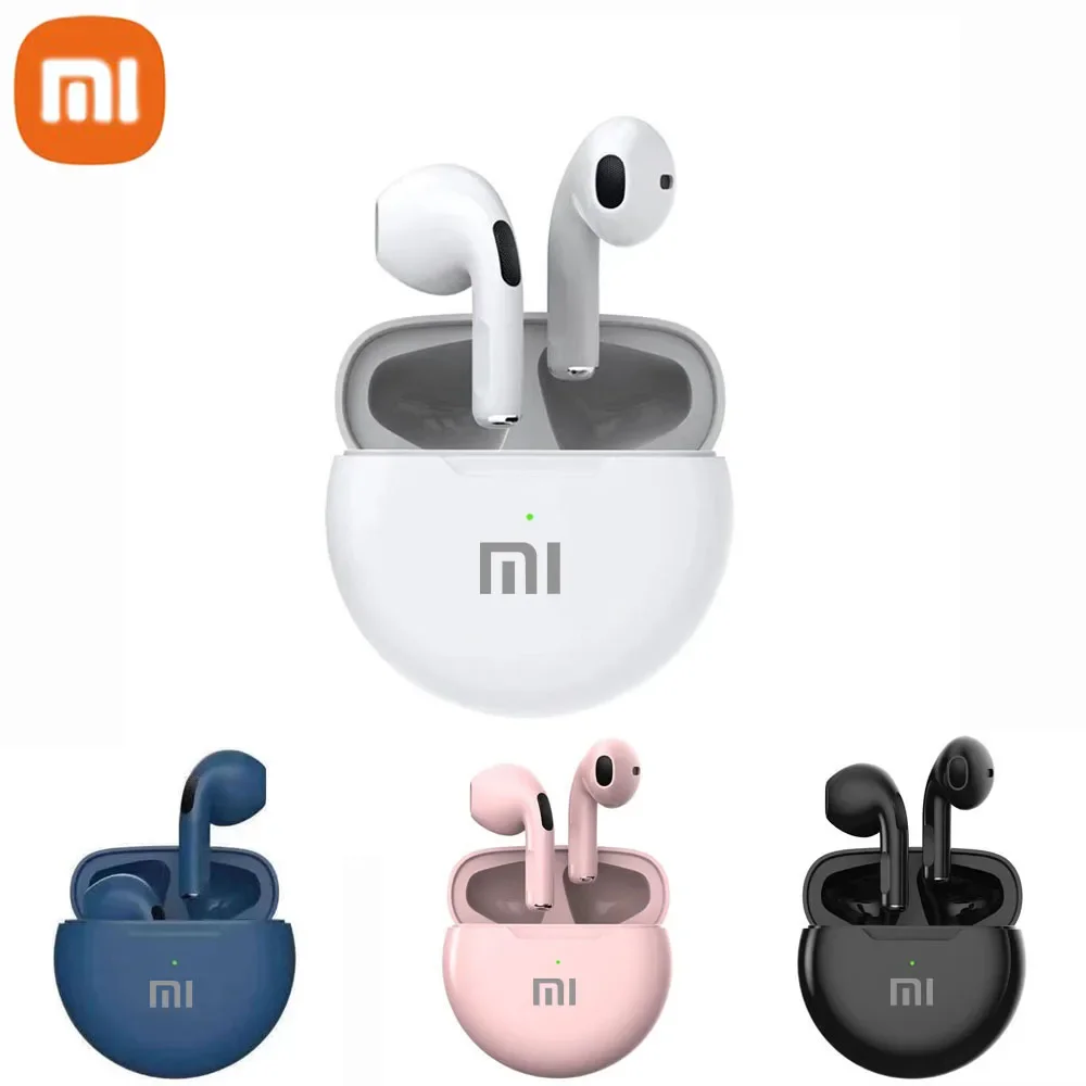 Original XIAOMI Air Pro 6 auriculares TWS 9D HIFI auriculares de música Bluetooth para IPhone Android auriculares inalámbricos Pods