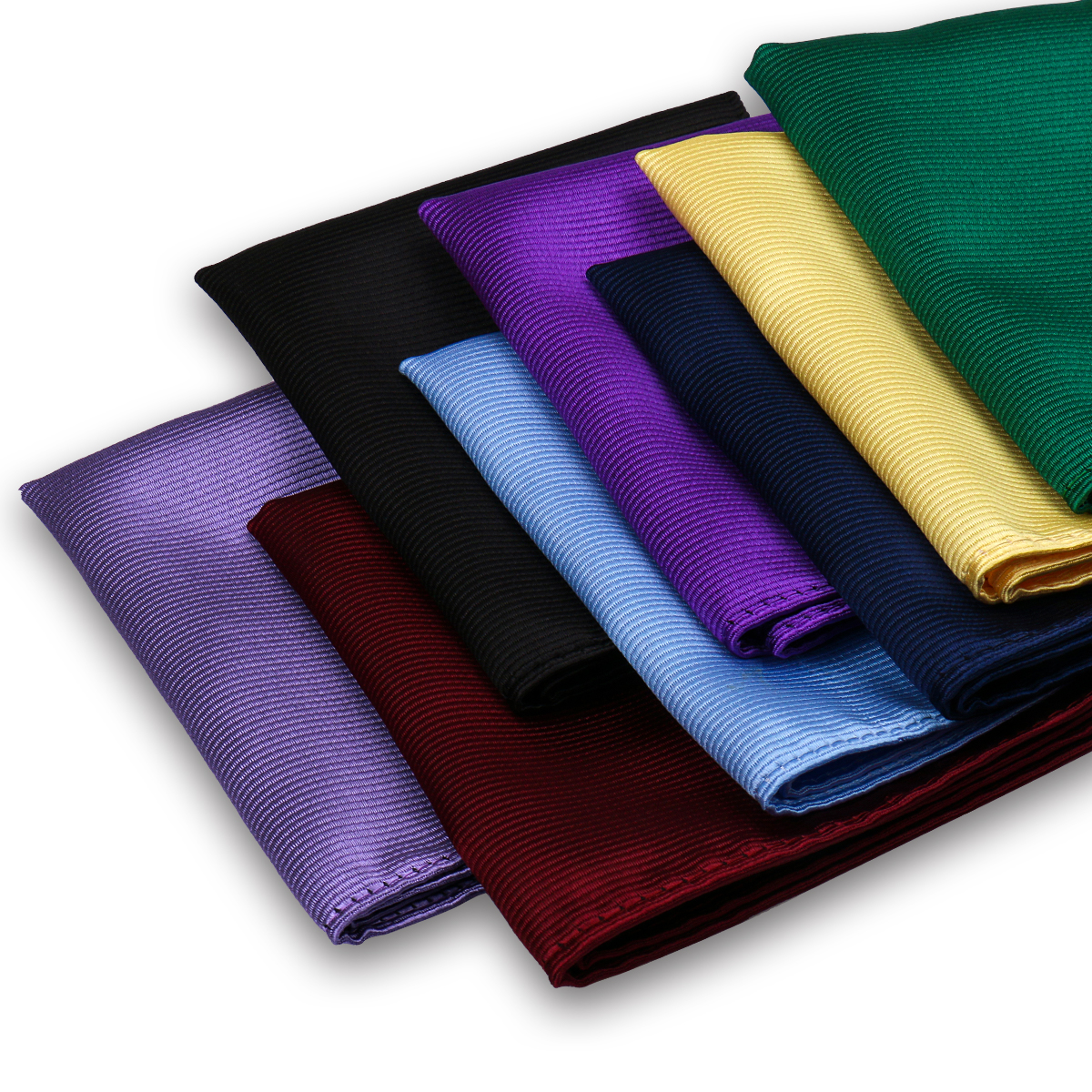 Unisex แฟชั่นทำมือทรงสี่เหลี่ยมสำหรับผู้ชายกระเป๋าสีทึบอุปกรณ์เสริมสำหรับธุรกิจงานแต่งงาน