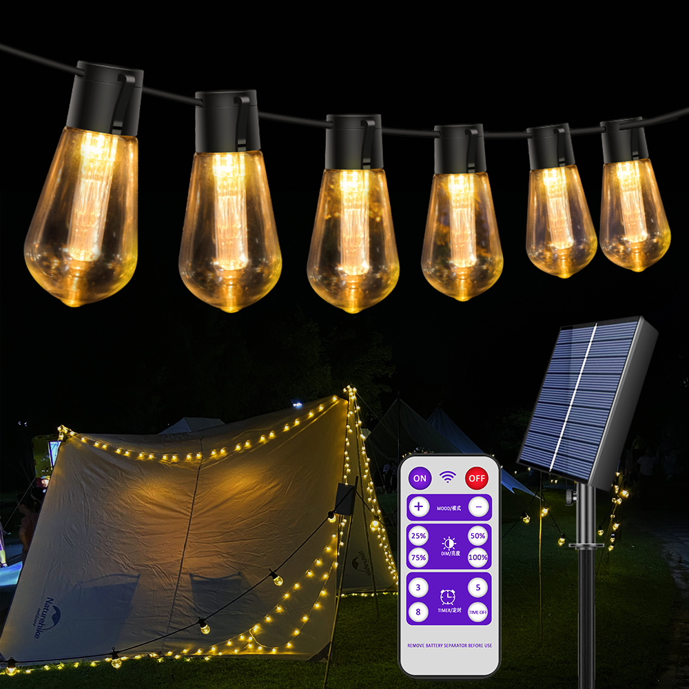 Hohe heller Solar String Lichter, 20FT(8M) 20 lampen Bruch, wasserdicht S14 LED Solar LED lichterkette im freien garten