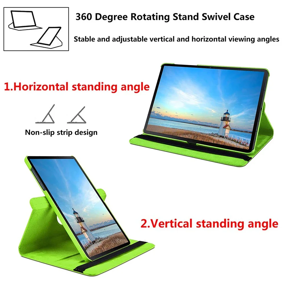 Para Tab M10 FHD Plus Funda protectora con soporte Funda tipo libro para Lenovo Tab M10 Plus FHD TB-X606F 10,3 Funda de cuero Pu con lápiz óptico