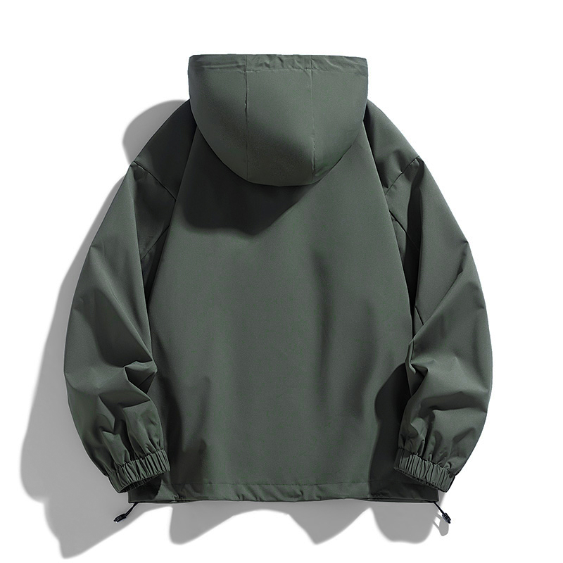 Chaqueta cortavientos con capucha para hombre, gabardinas de gran tamaño 6XL 7XL 8XL de talla grande, Bomber negro impermeable para acampar, Softshell fino y suelto