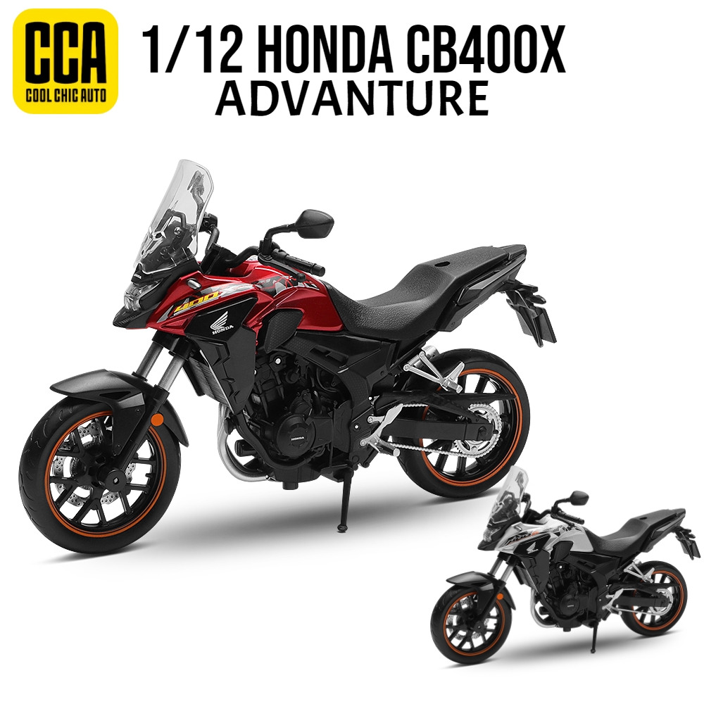 1/12 Honda CB400X Adventure ADV motocicleta de juguete CCA MSZ Diecast Metal modelo 1:12 carreras miniatura colección regalo para niño chico