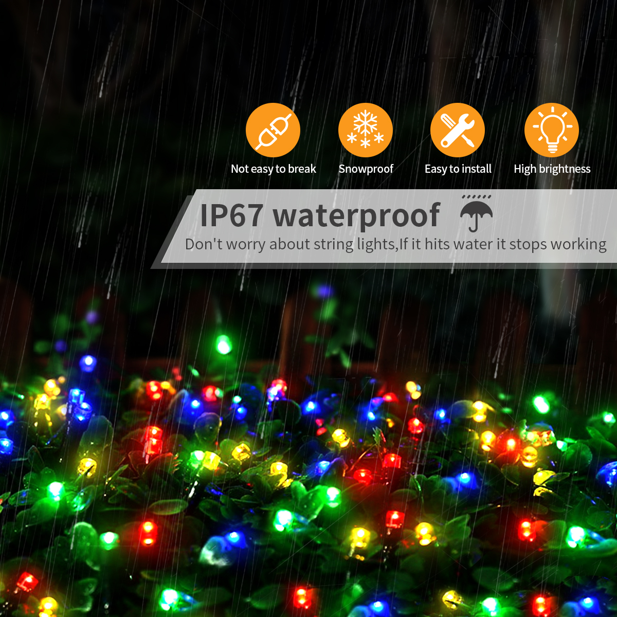 Waterproof Christmas Tree LED String Light 24V EU Plug/US Plug/Solar Fairy Lights LED Garland, for Outdoor Garden Room Decor