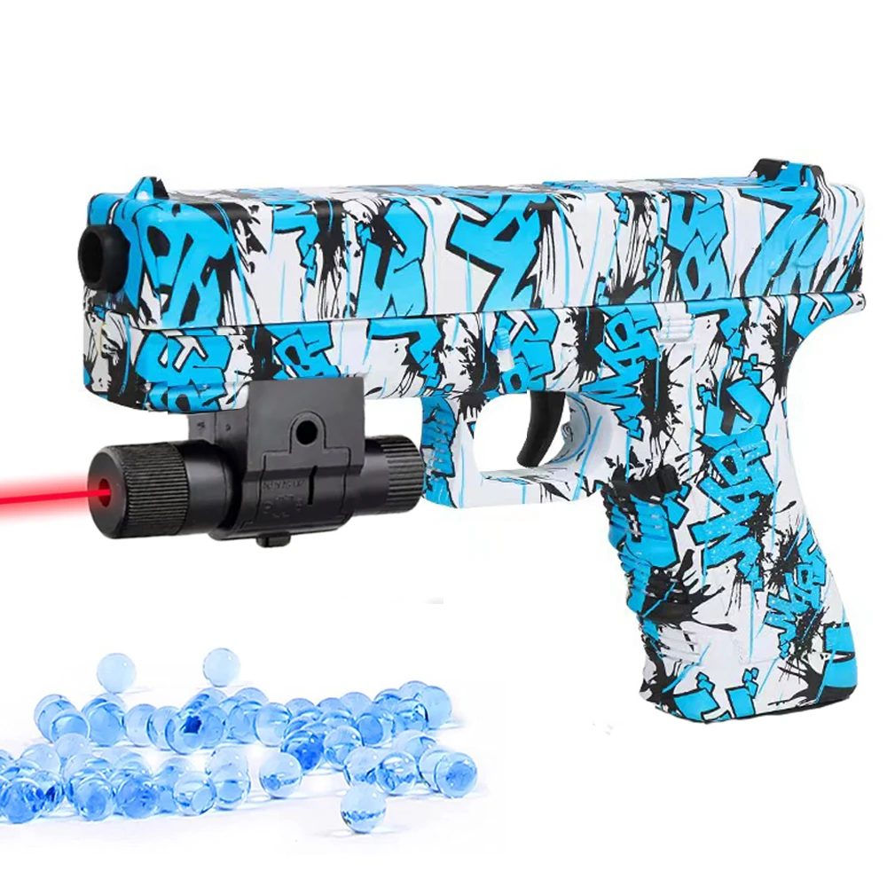 Pistola giocattolo manuale G17 con sfera gel laser Pistola soffusa per softair Sport all'aria aperta CS Arma da gioco per regalo per bambini