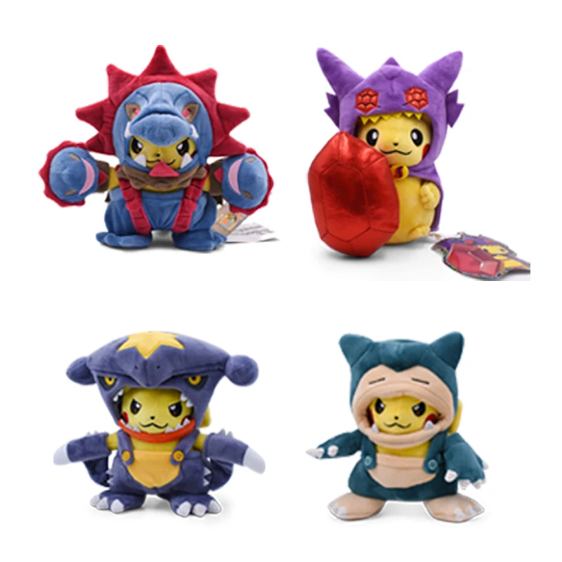 Игрушка для косплея Покемон Пикачу, Charizard Snorlax Garchomp, тиранит, гидригон, аниме Eevee Lapras, Мягкая Плюшевая Кукла морпеко, плюшевая кукла