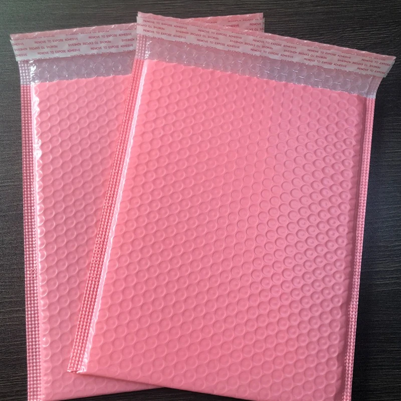 10 pçs saco de envelope de bolha rosa bolha auto selo sacos de correio envelopes acolchoados pacote para presentes