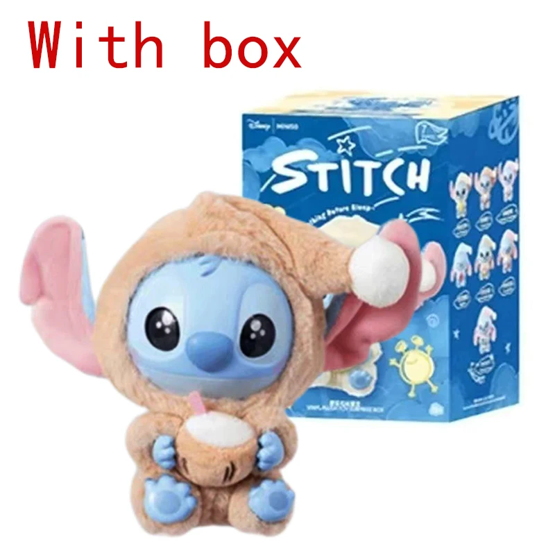 Stitch Eat Something Before Sleep Series Blind Box Pluche Vinyl Speelgoed Schattige pop Replica Mystery Box Bag Hanger Decor Gift