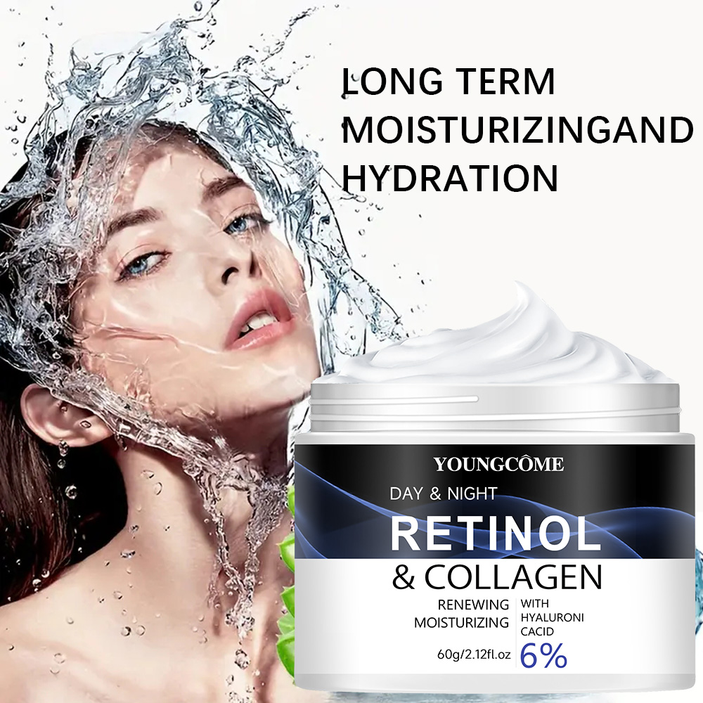 コラーゲンとレチノールを配合した30G/60G超保湿クリーム、乾燥肌に潤いを与え、優しく爽やかで吸収しやすい