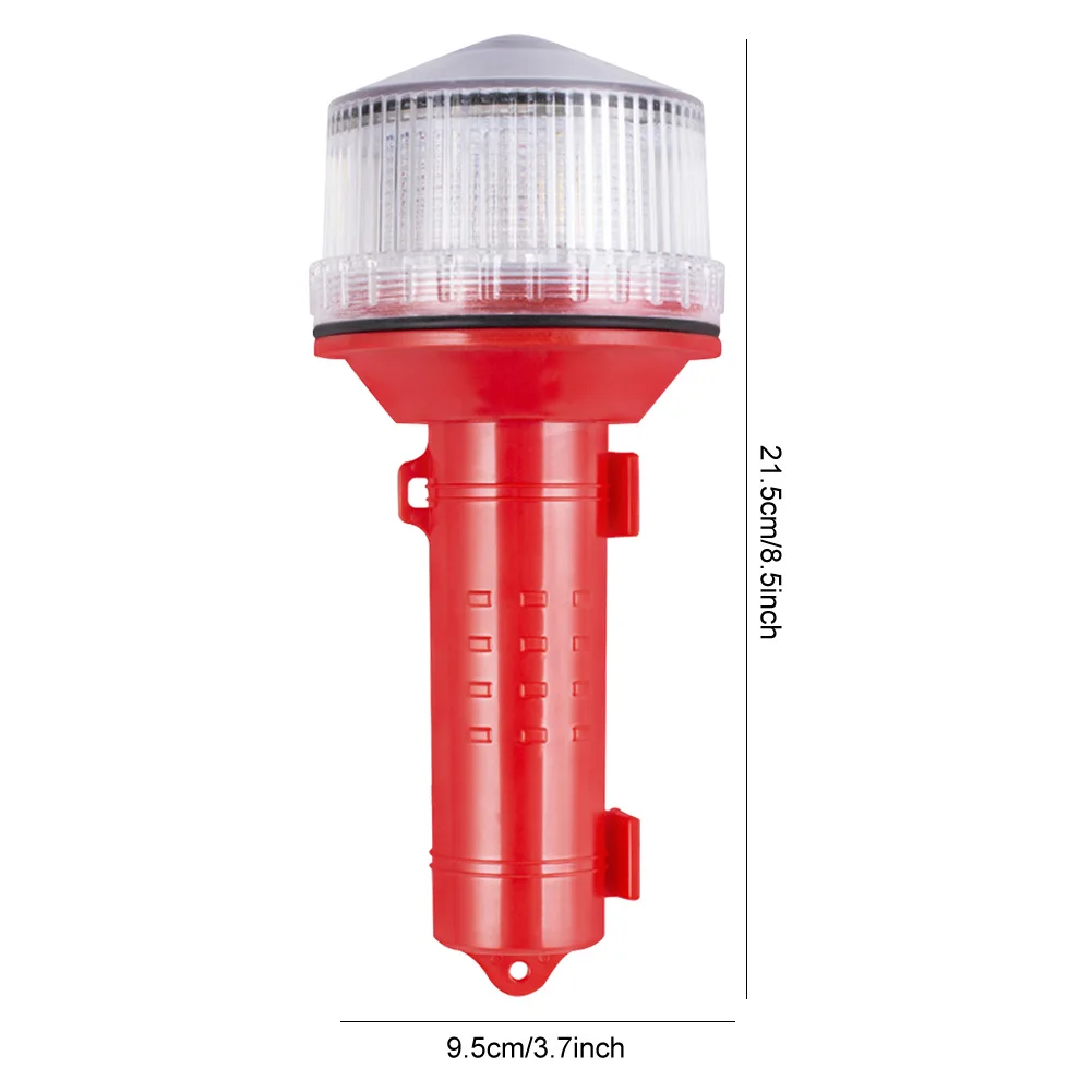 Solar Charging LED Portable Flashlight 2KM Visual Distance Multifunctional Signal Light 65 Degree Anti-Fog for Marine Navigation