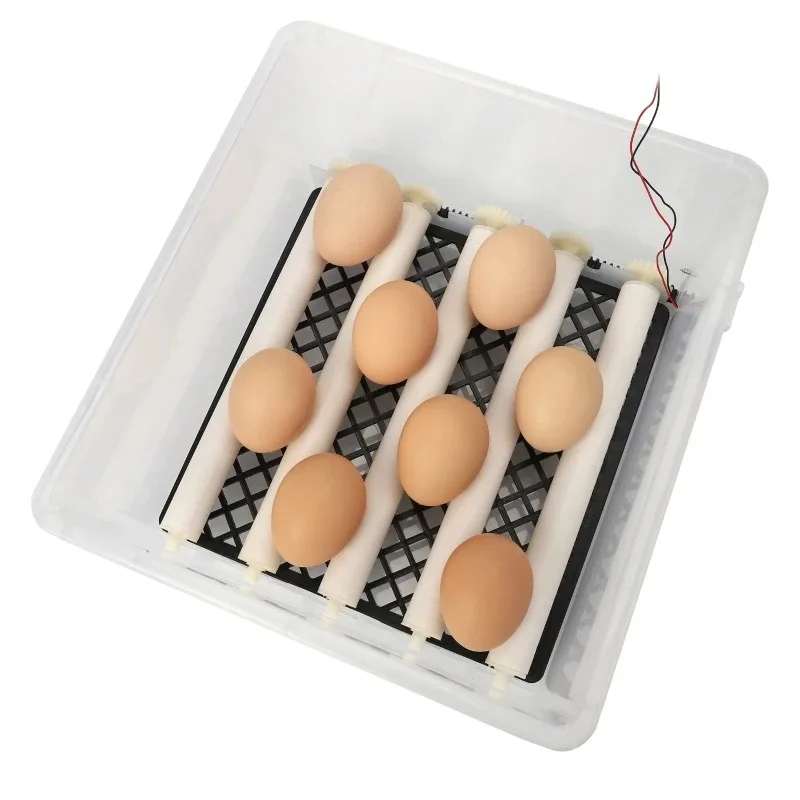Incubadora de 16 ovos com gaveta tipo mini incubadora de ovos com reabastecimento automático de cama de água iônica e controle de temperatura