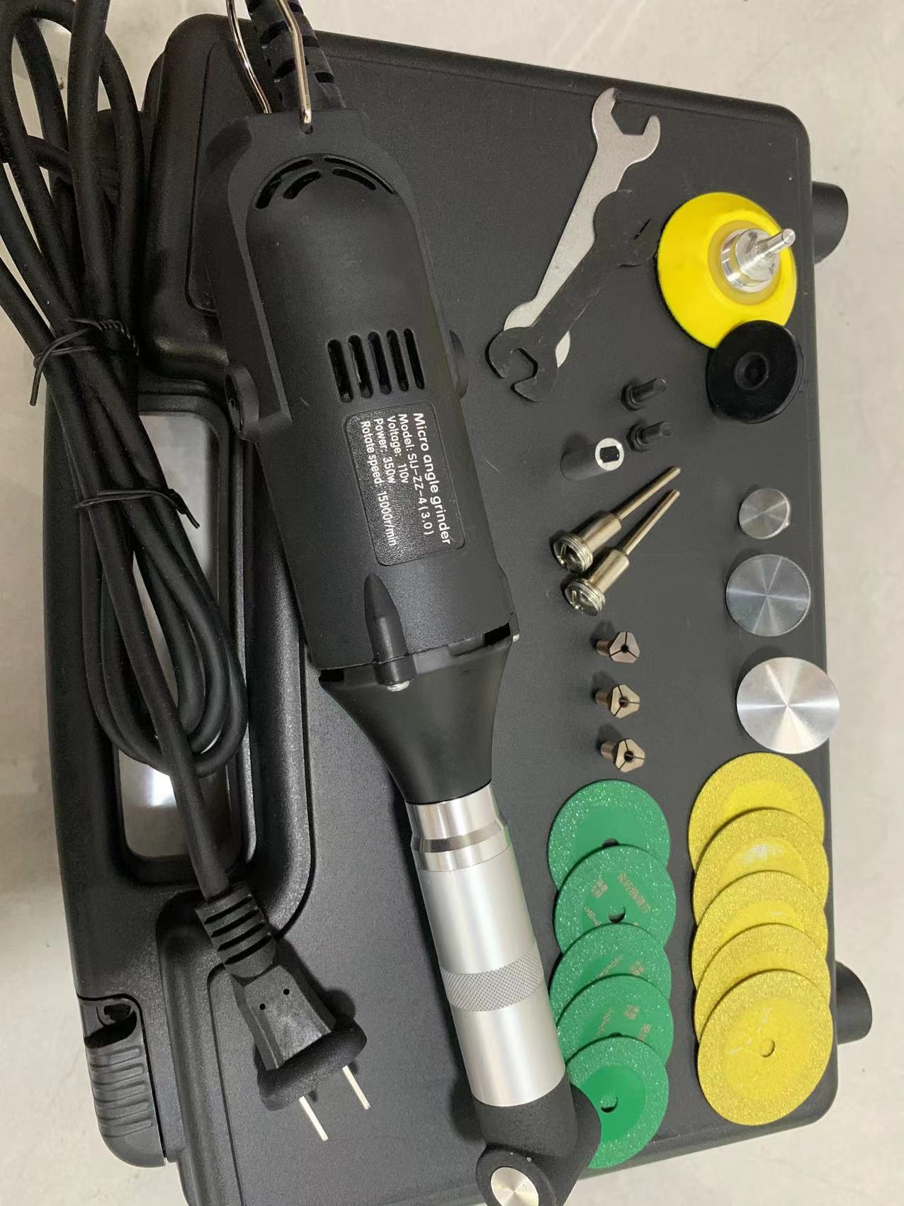 Rectificadora de codo eléctrica de 110/220V, 90 grados, joyería, Pulido de madera, Motor de grabado, amoladora Micro angular, Herramientas de limpieza de azulejos