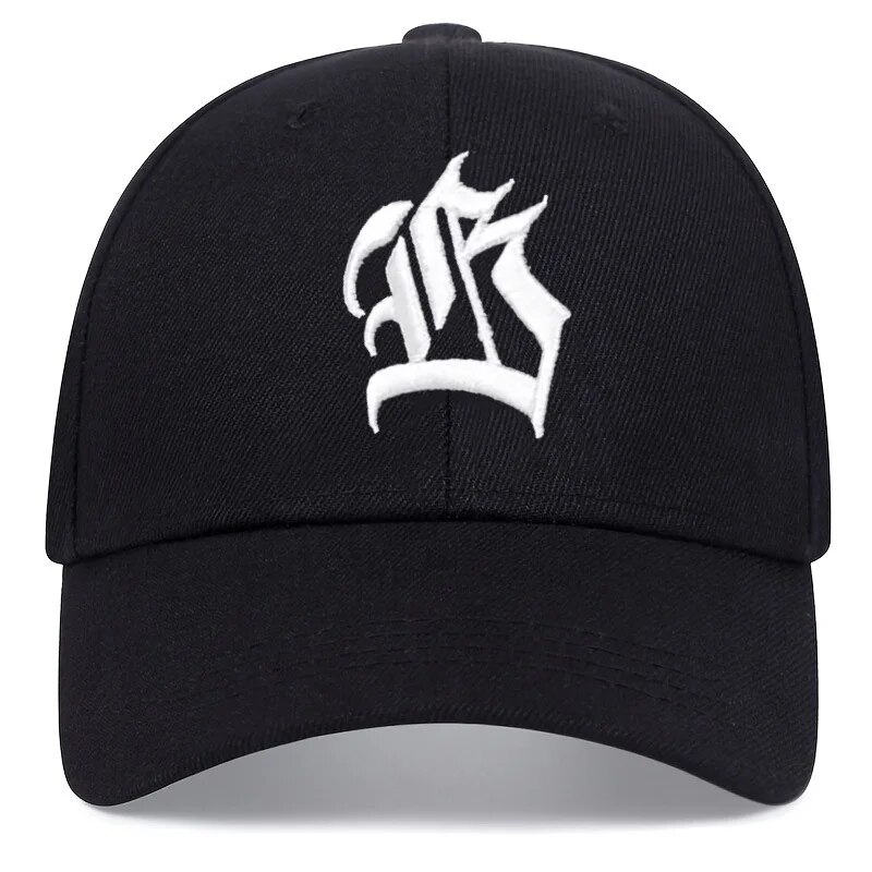 Kapelusz damski wersja koreańska moda codzienna czapka z daszkiem męska wiosna lato Outdoor Sports haft Ar czapka z literą