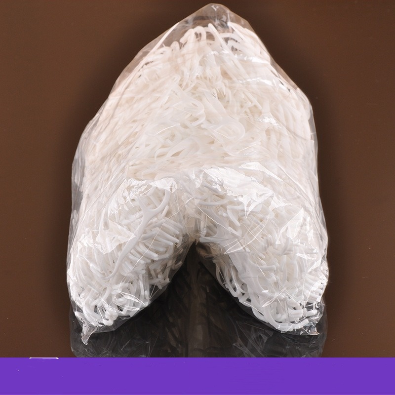 190--Manufacturer bulk floss stick floss bag wholesale floss box polymer thin slip floss tag disposable floss
