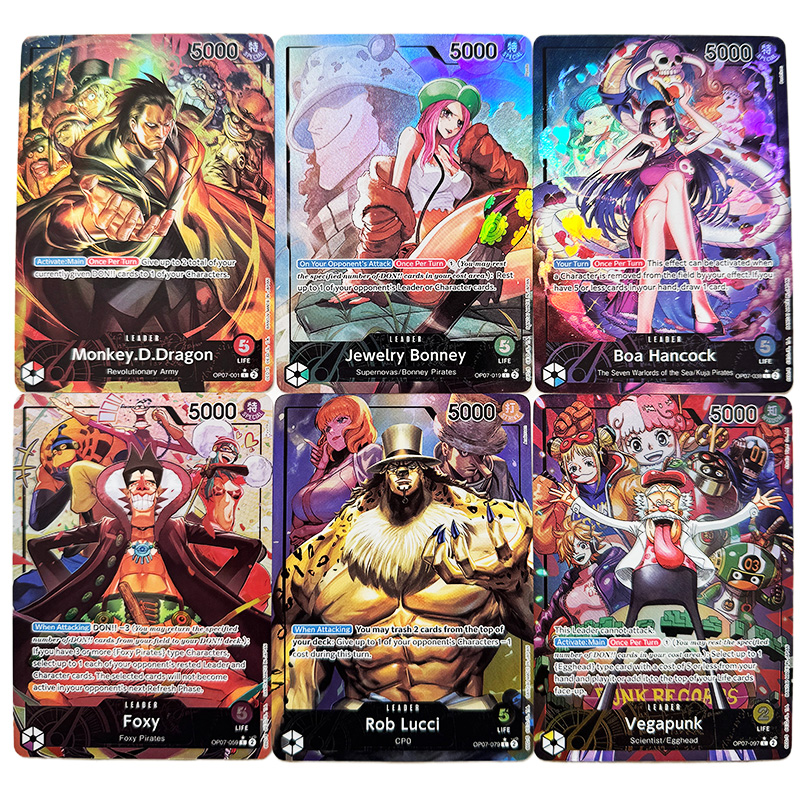 アニメワンピース OPCG 英語リーダールフィサボゾロナミ法エースサンジレプリカサカズキレイジュペローナゲームアニメコレクションカード