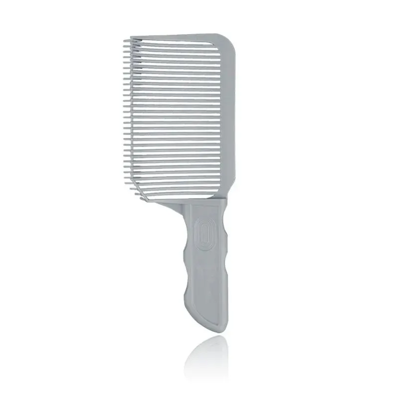 【Hete verkoop】Nieuwe Clipper Kam HEREN STYLING Platte Haarkam Gebogen V-vormige Kapper Kam Positionering Gradiënt Ontwarren Haar Magie