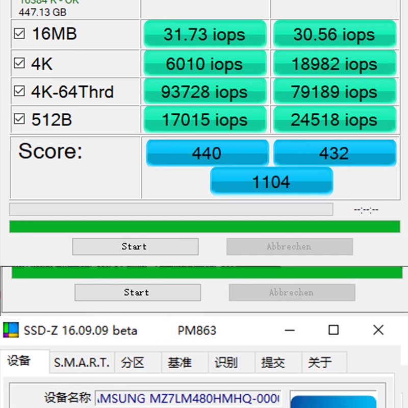 Samsung/Samsung PM863a 480G 2,5-дюймовый SATA3 серверный SSD оригинальный новый