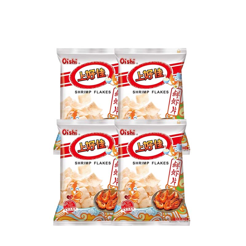 OISHI Shrimp Crisps 1.41oz(40g)*4packs