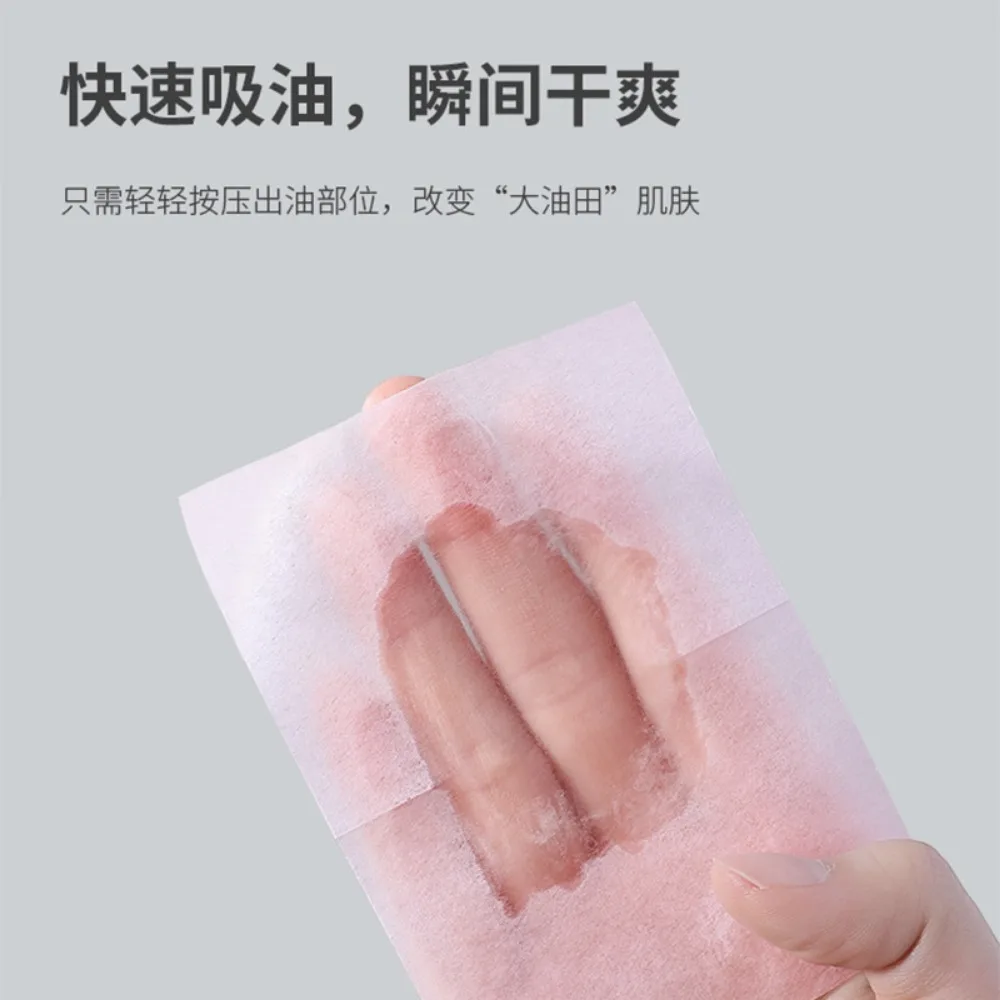 Protable 100Pcs Face Oil Blotting Paper Protable Matting Face Wipes Absorbing Sheet Oily Paper Face Cleansing Faces Oil Blotting