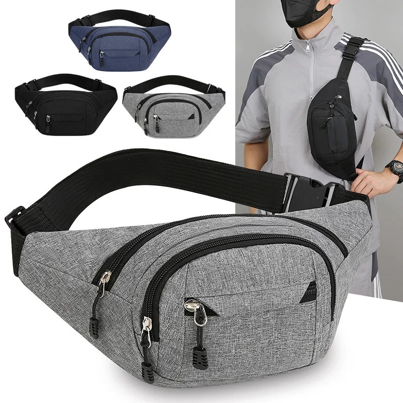 Fanny Pack Taille Gürtel Tasche Taktische Militärische Reiter Sport Klettern Camping Leinwand Schulter Umhängetasche Männlichen Werkzeug Brust Hüfte Bum Tasche