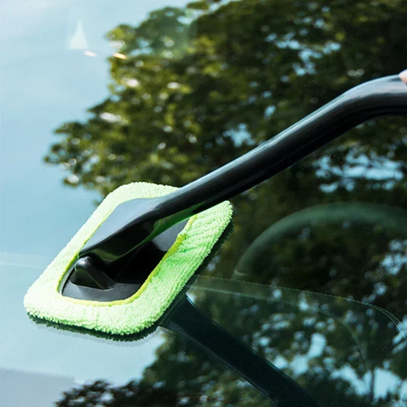 Universal Car Window Cleaning Kit Long-Handle Windshield Brush for Auto Detailing Easy Reach & Scratch Free Cleaning Tool