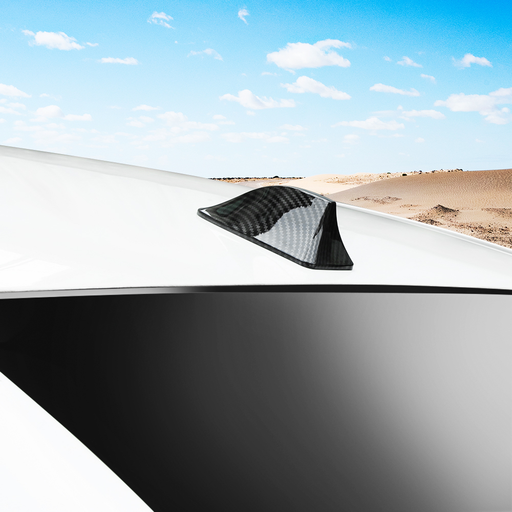 車のカーボンファイバーシャークフィンアンテナシート Ateca Leon Ibiza Alhambra Arosa Corboda Toledo 用