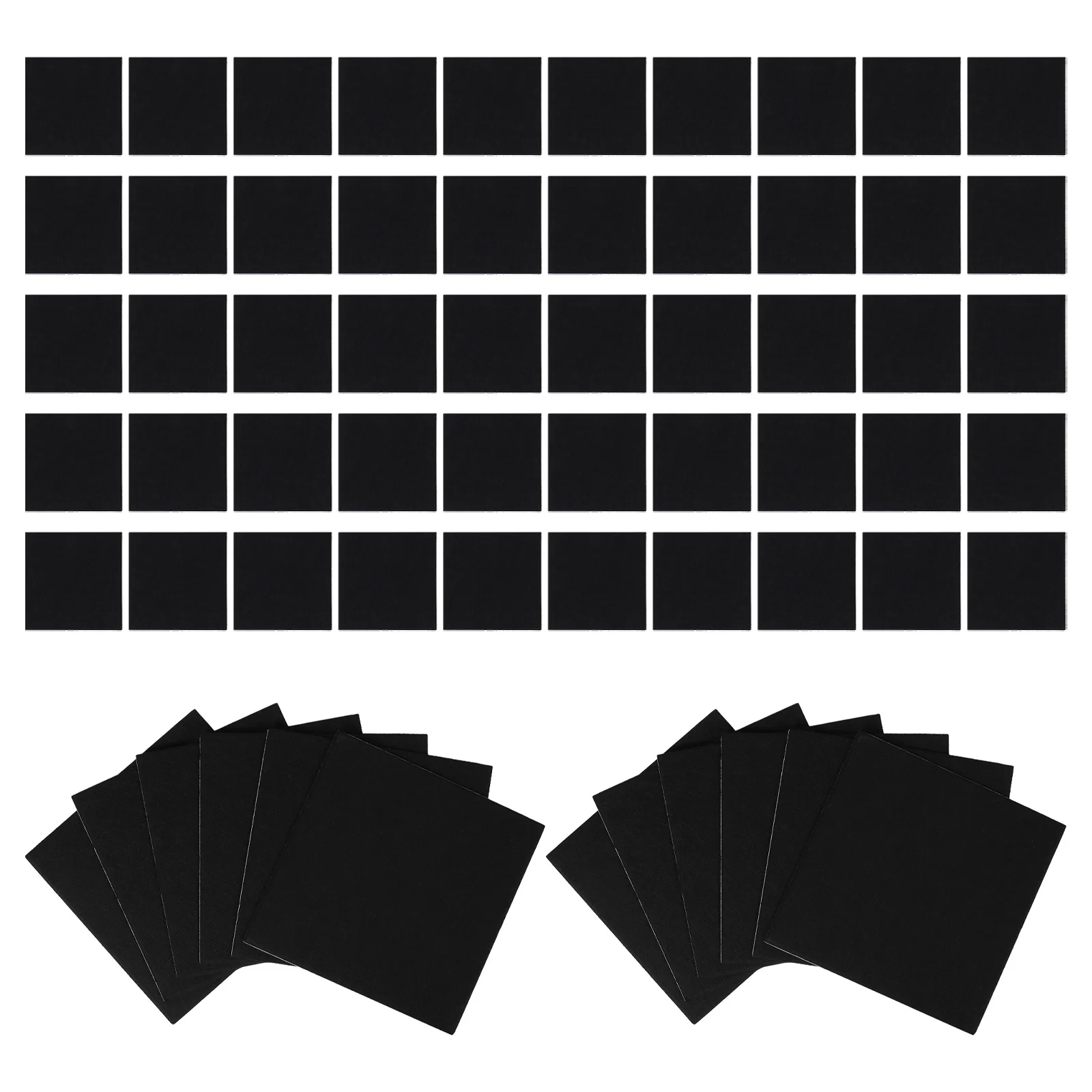 72Pcs Soundproof Acoustic Panels High Density Polyester Self Adhesive Sound Absorbing Wall Tiles for Office Studio