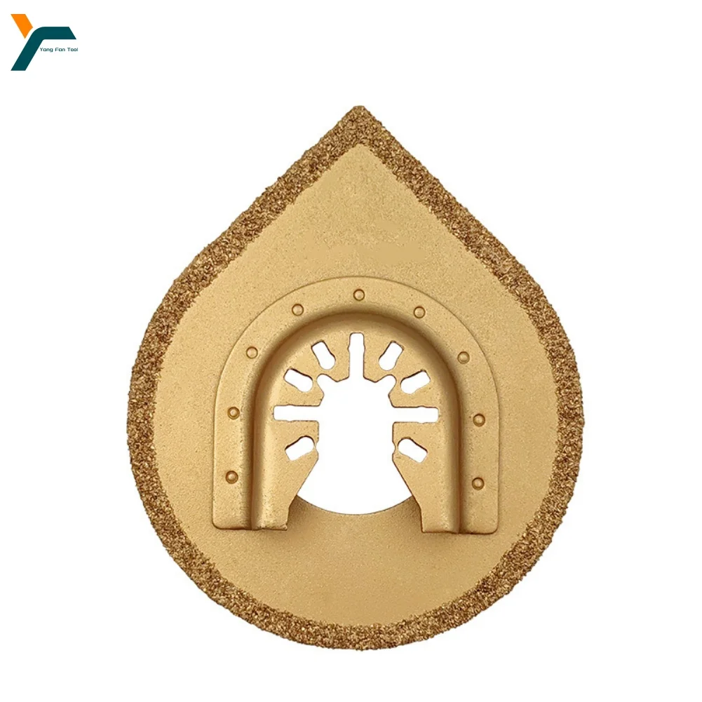 88mm Oscillating Multitool Triangle Carbide Rasp Saw Blade Grind Blade Water Droplet Shaped Grinding Disc Trimming Machine Blade
