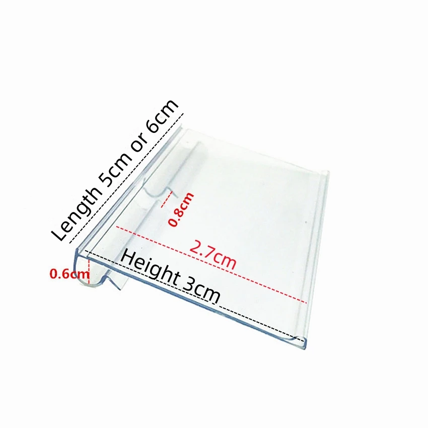 1 confezione in plastica PVC cartello prezzo etichetta display gancio per appendere supporti espositore scaffale per supermercato