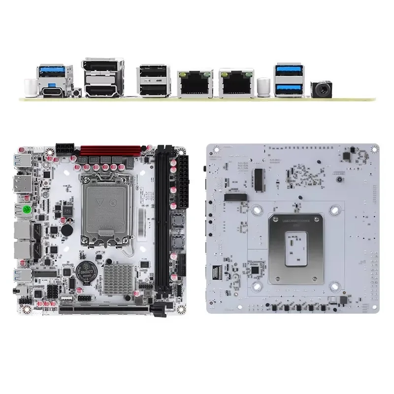 Q670 Plus Материнская плата Intel vPro с 8 отсеками NAS 12/13/14-го поколения Процессор LGA1700 3 * NVMe 2 * SFF-8643 1 * PCIE5.0x16 2 * DDR5 2 * 2,5G LAN Материнская плата