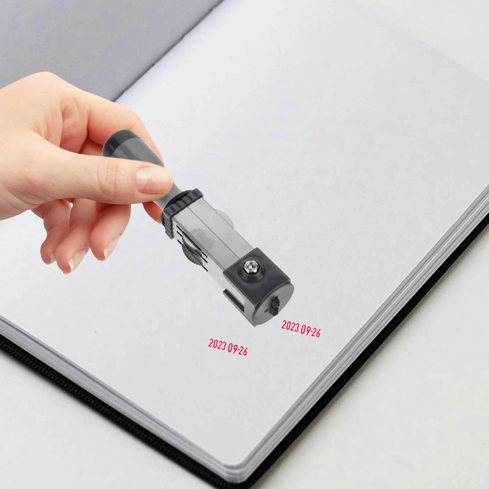 Timestamp Date Material (round 21mm) Portable Rolling Multipurpose Pp Office