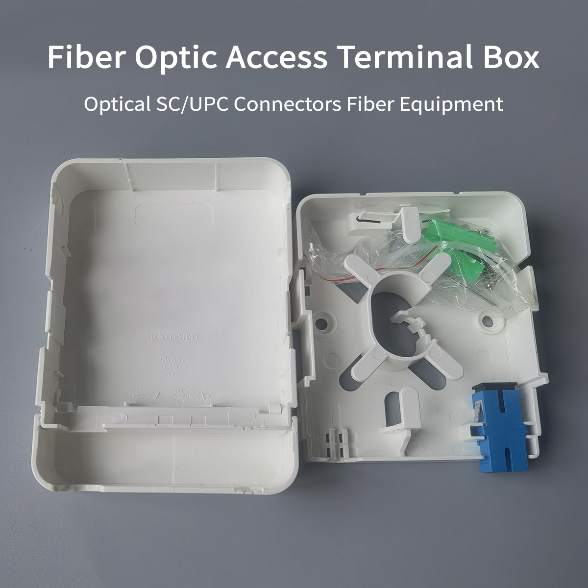 FTTH Fiber Optic Splice Box 1 Port Fiber Optic Terminal Junction Box mit SC Adapter 86-typ Fiber Optic Termination Box