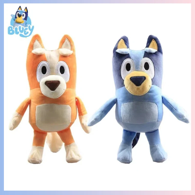 28 cm Kawaii Anime Bluey Famiglia Bingo Cane Musica Figura Giocattoli di peluche Animali di peluche Giocattolo per bambini Regali di festa