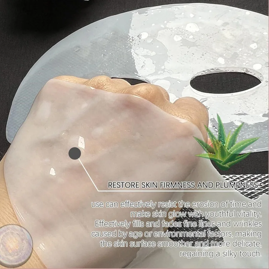 1/4/10PCs Bio Collagen Face Mask Shrink Pores Deep Hydrating Overnight Mask Moisturizing Refreshing Brightening Face Skin Care