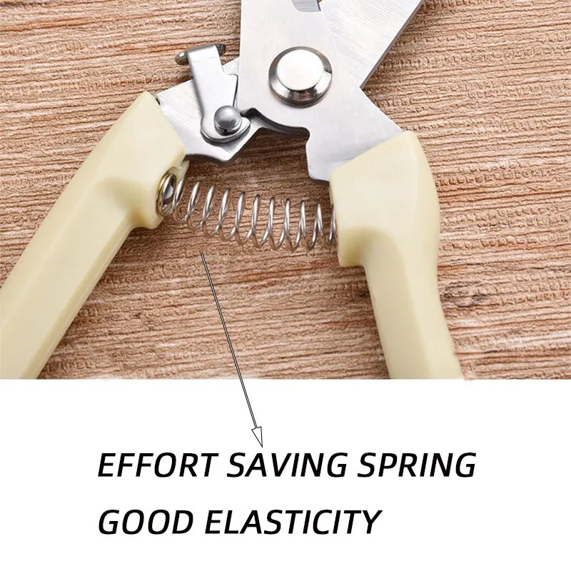 Elfenbeinweiße Gartenschere aus Edelstahl, Obstbaumzweigschneider, Blumenschere für Gartenarbeit und Pfropfen zu Hause