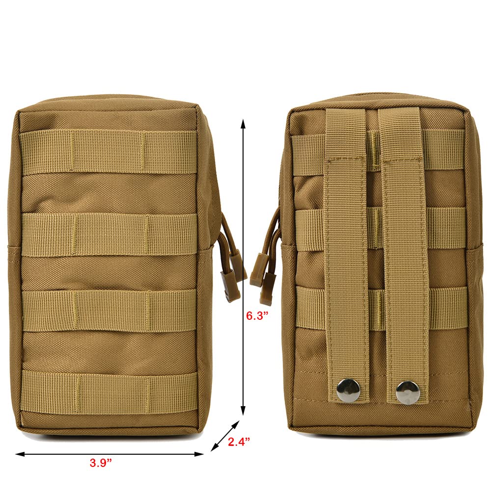 Outdoor Tactische Molle Heuptas 600d Oxford Khaki Opslag Heuptasje Voor Jacht Rugzak Tactische Vest Bevestiging