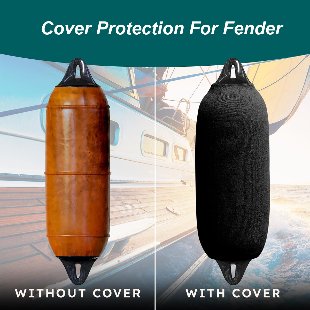 Boot Kotflügel Abdeckung Schutz Anti-Kollision Ball Sleeve Schutz Marine Yacht Stoßstange Kotflügel Abdeckung 11x40cm/14x50cm/16x58cm