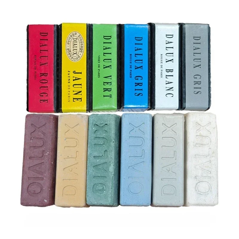 Qualità della cera inossidabile 6 colori lucentezza con blocco rame gioielli in oro strumento di lucidatura solido lucidatura cera d'argento