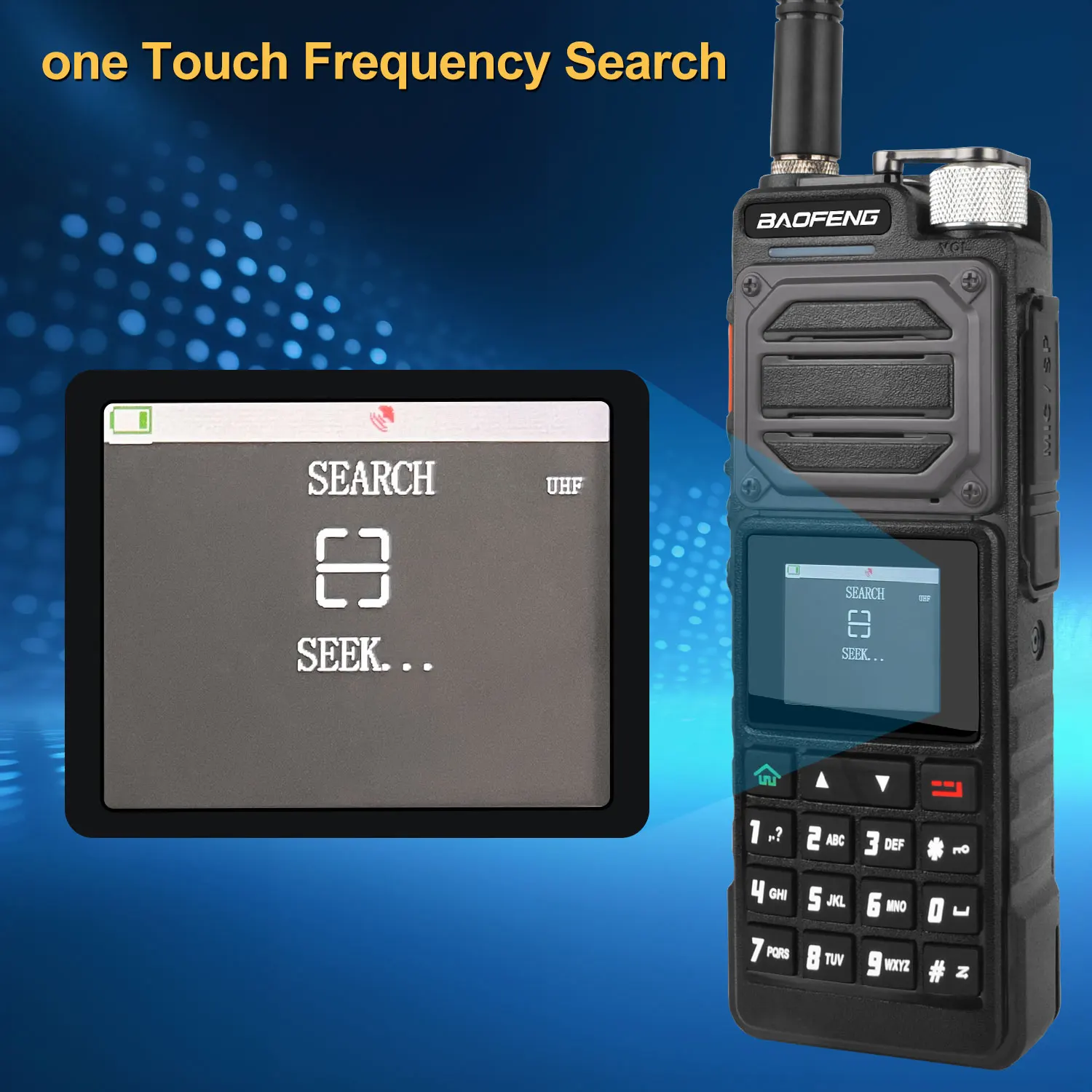 Baofeng UV-25PRO GPS Walkie Talkie 10W 1000Ch Aviation Multiband FM Amateur Two Way Radio W/5200mAh Type-C Rechargeable Battery