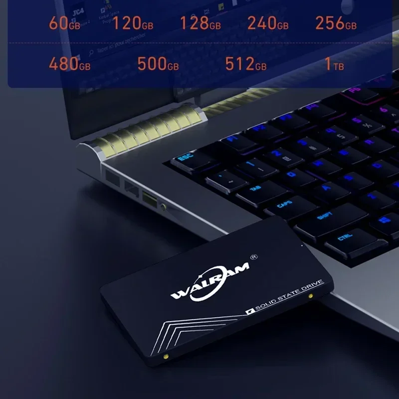 WALRAM 1 TB SSD 2.5 SATA3 SSD 512 GB 256 GB 128 GB 120 GB HHD Laptop Interne Solid State Drive 1 TB Harde Schijf Disco Voor Desktop PC