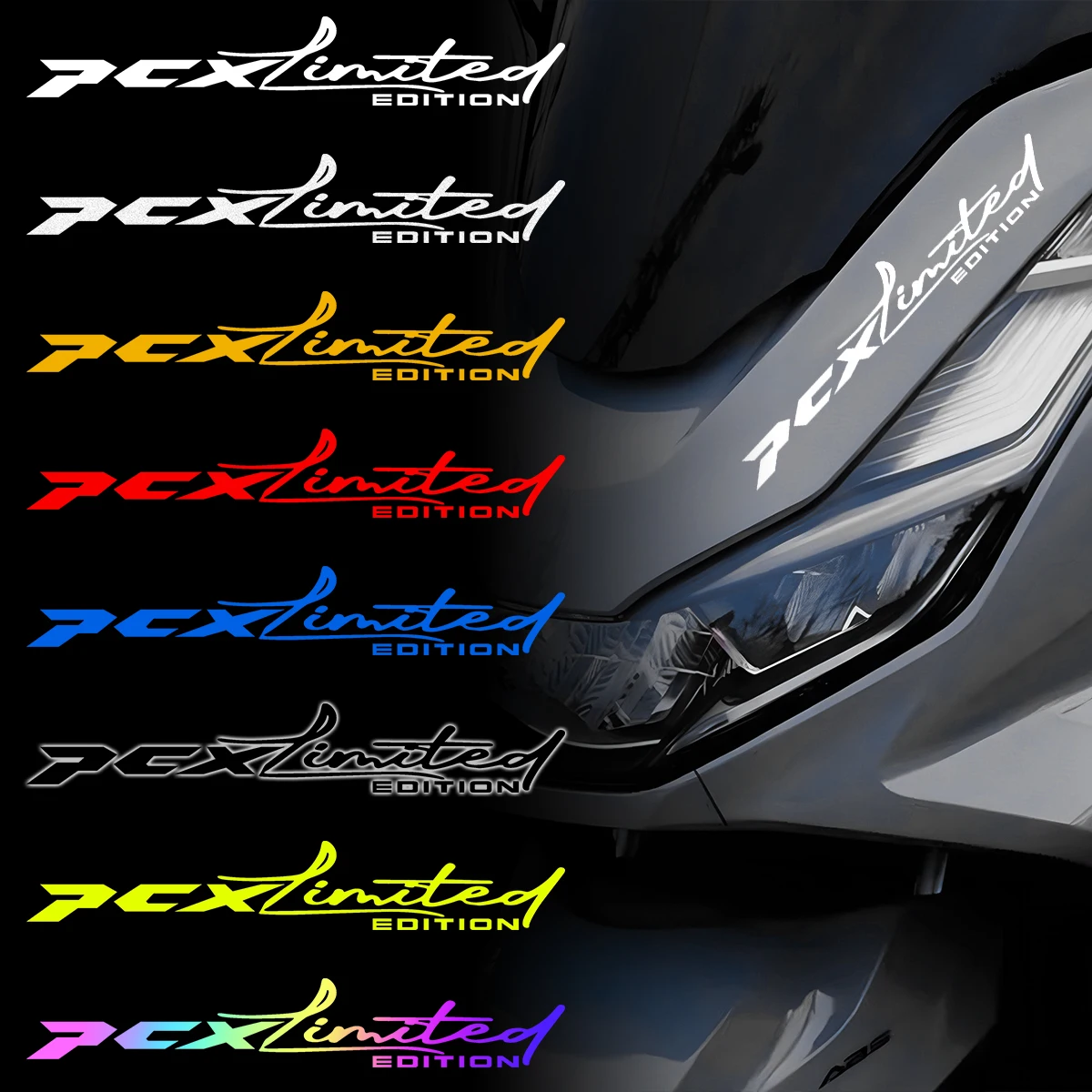 For Honda PCX125 PCX 150 160 Limited Edition Reflective Motorcycle Stickers Moto Scooter Head Body Windshield Decal Accessories
